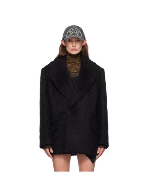 Acne Studios Black Notched Lapel Coat