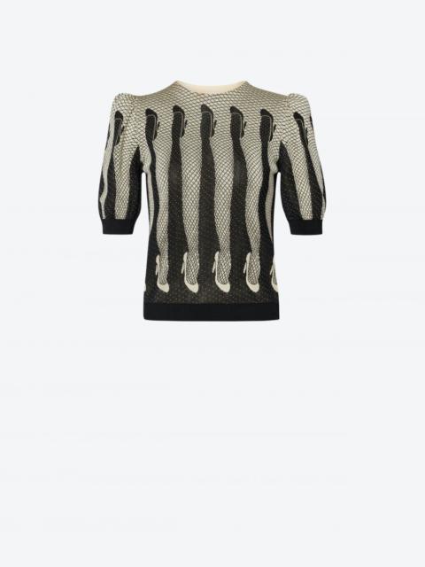 Moschino DANCER'S LEG KNIT TOP