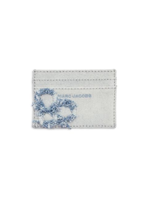 Marc Jacobs Women's The Daisy Distressed Denim Card Case - Light Wash