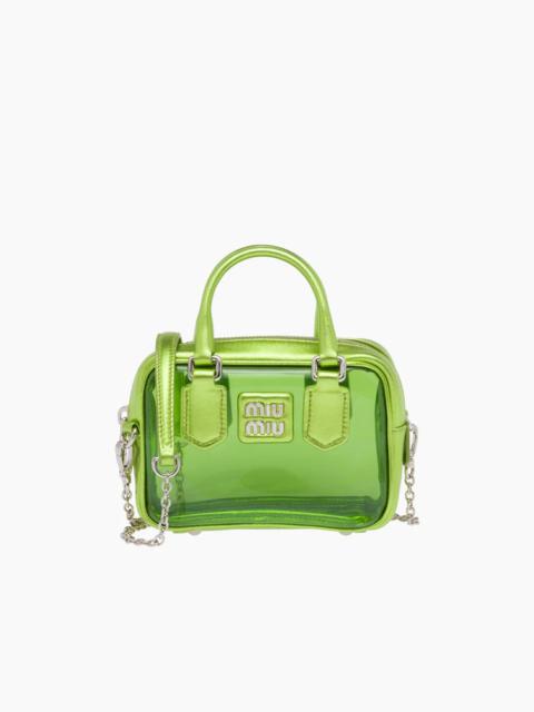 Miu Miu Plexiglas and nappa leather mini top-handle bag