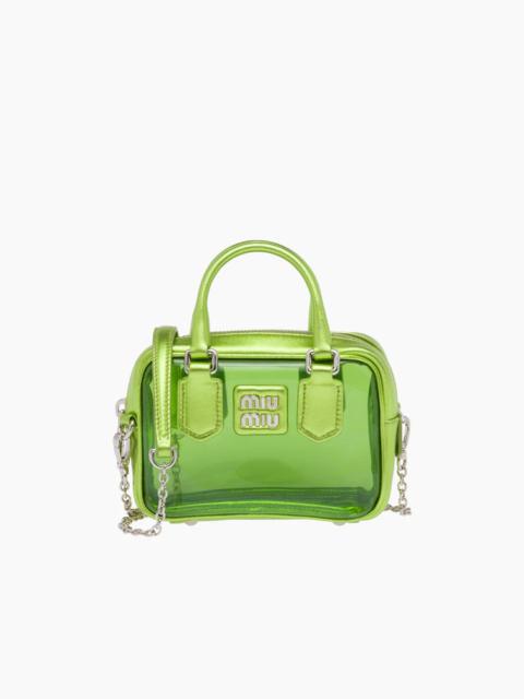 Miu Miu Plexiglas and nappa leather mini top-handle bag