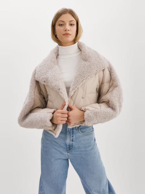 LAMARQUE SHARON | Mixed Media Puffer Jacket