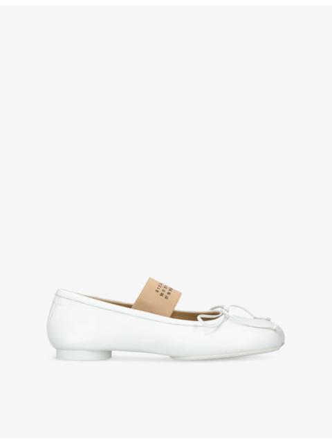 MM6 Maison Margiela Anatomic Leather Ballet Flats