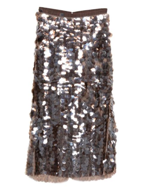 FABIANA FILIPPI sequinned midi skirt