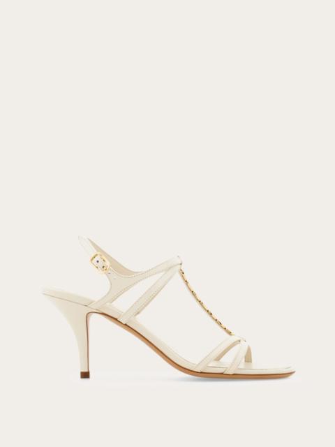 FERRAGAMO Vara chain T-strap sandal