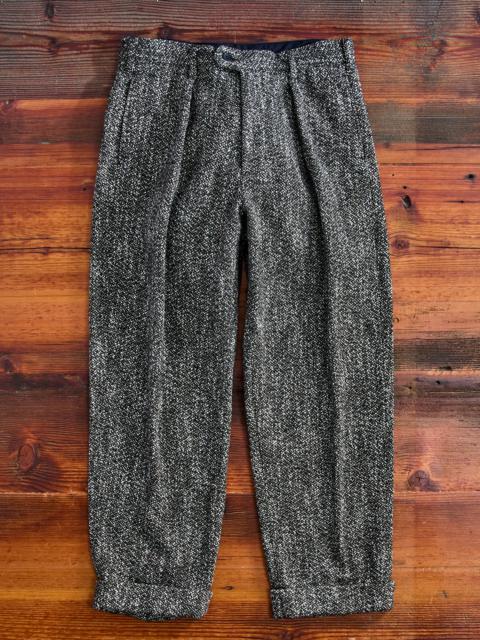 Engineered Garments Homespun Carlyle Pants in Brown Black Wool