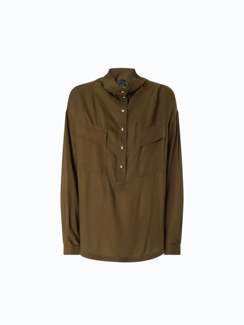 PINKO BLOUSE WITH POCKETS AND BUTTONS