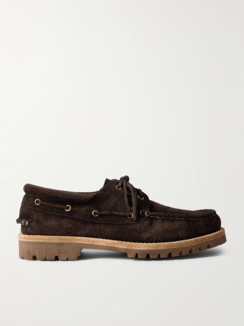 OFFICINE CREATIVE Heritage Flexi 001 Suede Boat Shoes Dark brown
