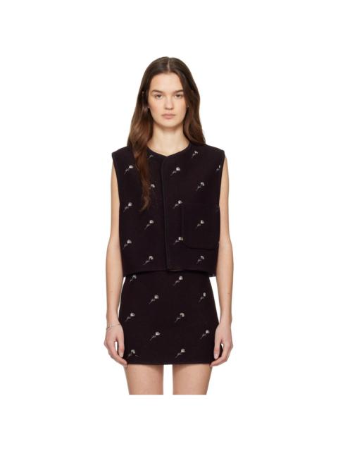 RIER Purple Walker Flowers Vest