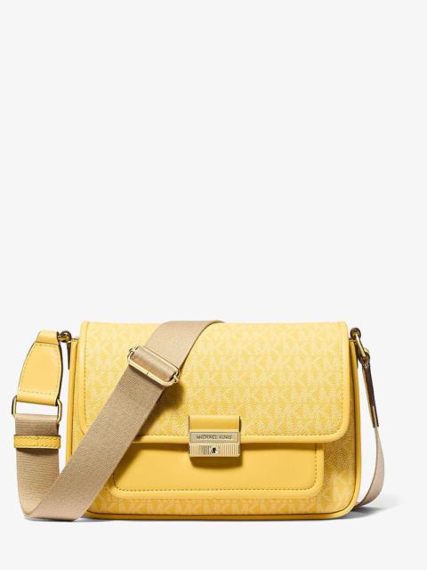 MICHAEL KORS Bradshaw Medium Signature Logo Messenger Bag