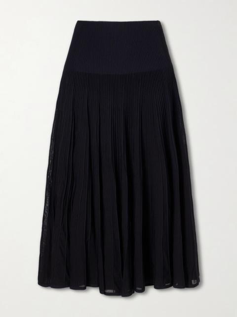 Ralph Lauren Celia Ribbed-knit Midi Skirt