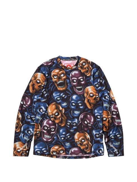 Supreme x Marmot skull-print long-sleeve T-shirt