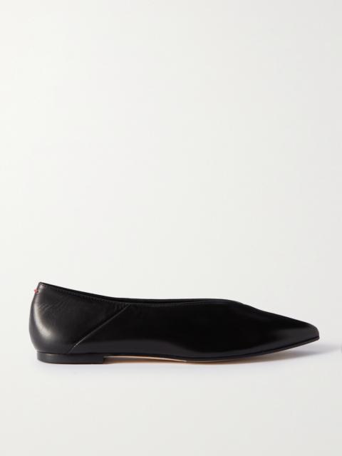 Aeyde Moa Leather Point-toe Flats