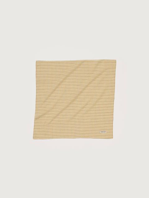 AURALEE AIRY LIGHT COTTON CHECK SCARF