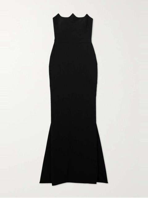 Alexander McQueen Strapless crepe gown