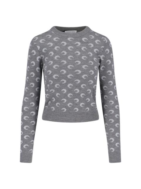 Marine Serre 'MOON' LOGO SWEATER