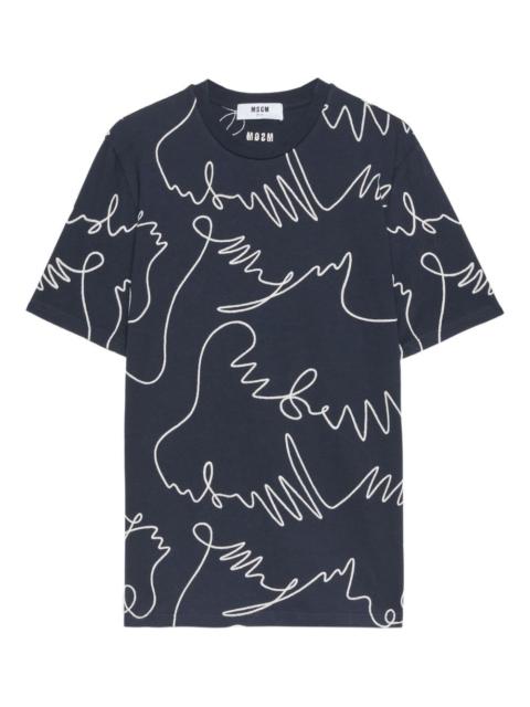 MSGM logo-print T-Shirt