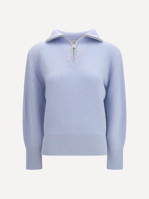 forte_forte Wool and cashmere half zip Sweater
