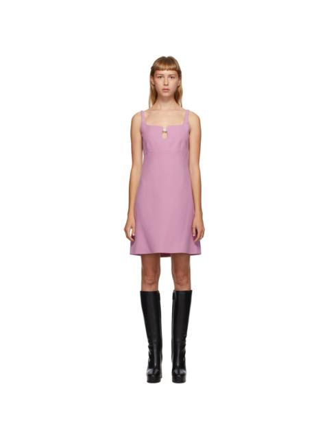 GUCCI Pink Silk & Wool Cady Crepe Dress