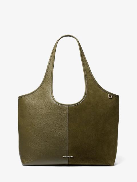 MICHAEL KORS Henly Large Leather and Suede Tote Bag