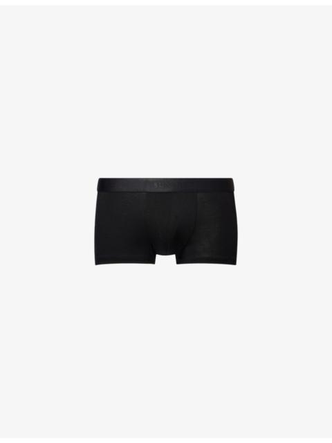 Sunspel Branded Mid-Rise Stretch-Woven Trunks
