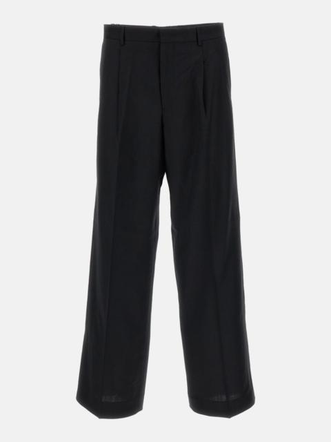 SUNFLOWER WIDE-LEG TROUSERS IN FRESCO WOOL FABRIC