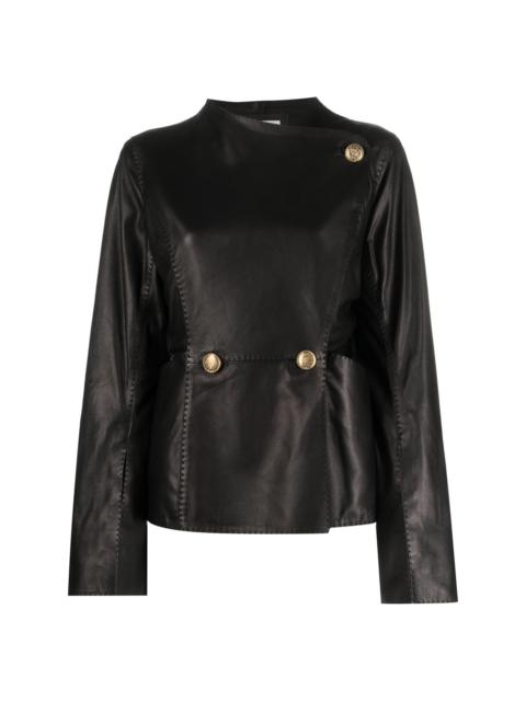 BY MALENE BIRGER double-breasted leather jacket