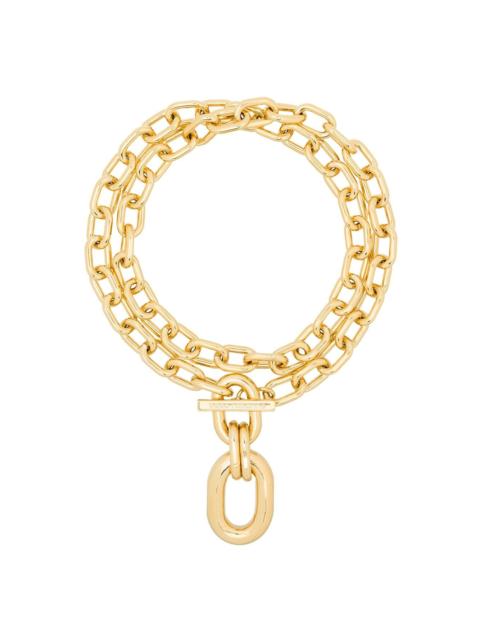 rabanne double-wrap chain necklace