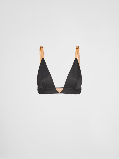 Re-Nylon triangle bra