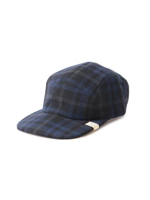 visvim CAMP CAP BUFFALO CHECK NAVY