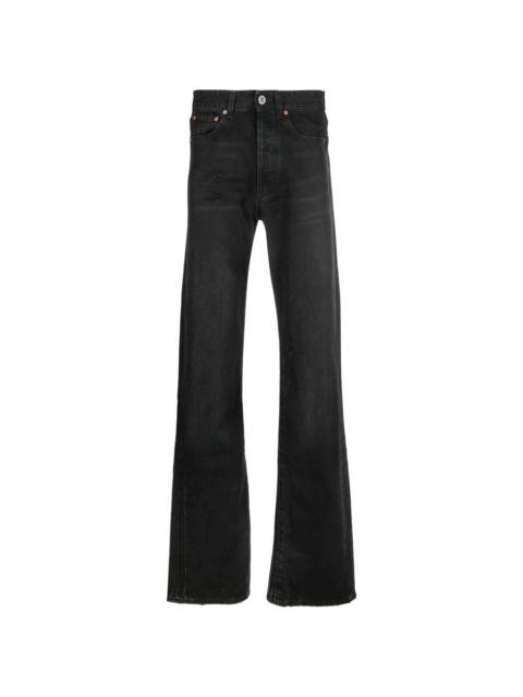 VETEMENTS dark-wash bootcut  jeans