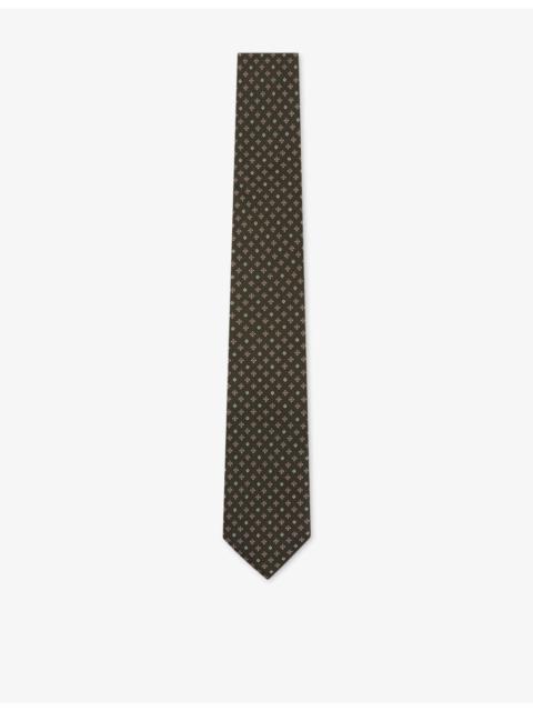 REISS Diamond-Print Silk Tie
