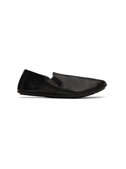 The Row Black Vincit Slip-on Loafers