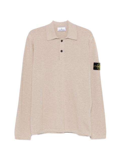 Stone Island logo-patch polo shirt
