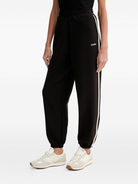 GUESS USA Jasmine logo-print side-stripe track pants