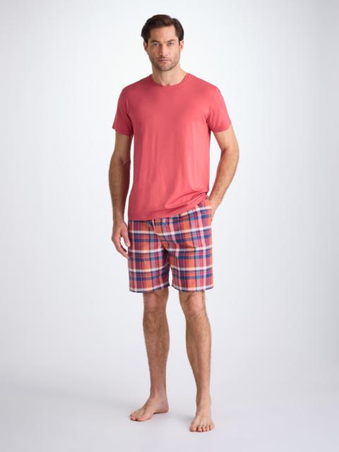 Derek Rose Men's Lounge Shorts Barker 40 Cotton Multi