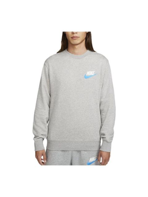 Nike Nike Club French Terry Crew Sweatshirt (Asia Sizing) 'Dark Grey' FB7685-063