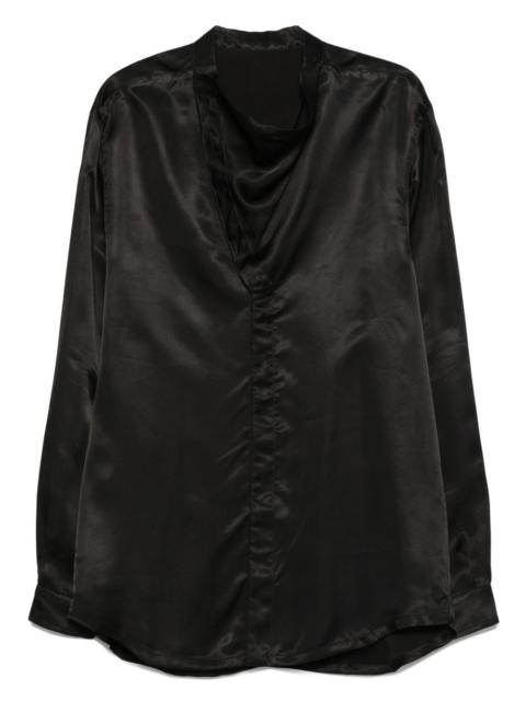 Rick Owens cowl-neck shirt