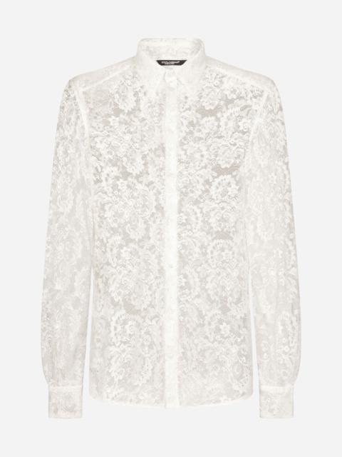 Dolce & Gabbana Lace Martini-fit shirt