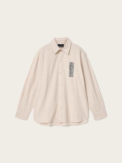 ALLSAINTS REPEATER LONG SLEEVE OVERSIZED CHECK SHIRT