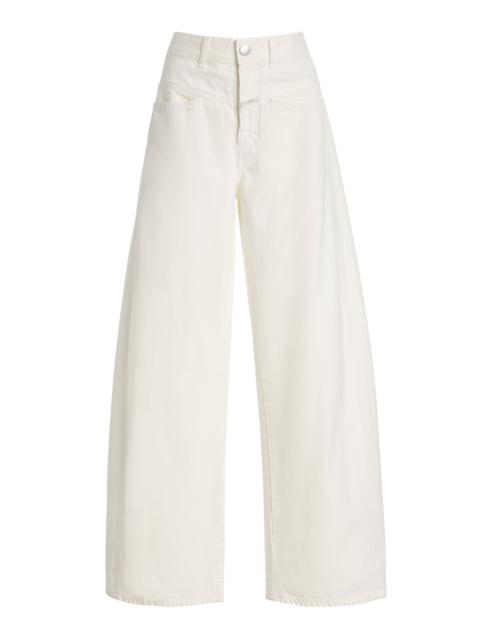 CLOSED Tori-X Rigid High-Rise Barrel-Leg Jeans white