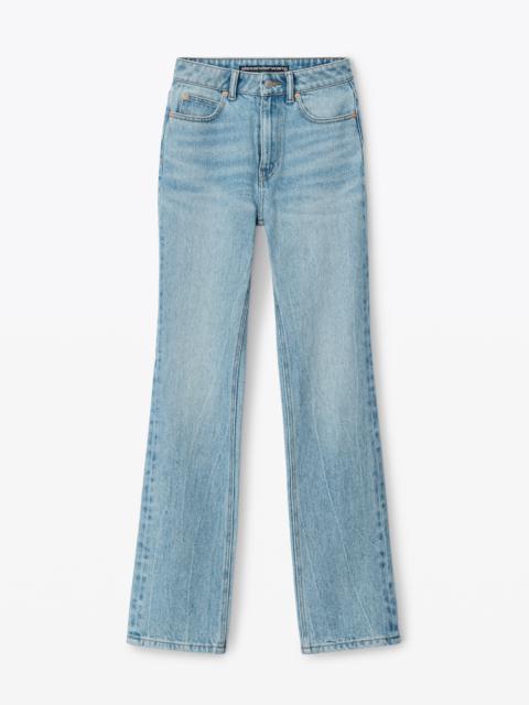 Alexander Wang FLY HIGH-RISE STACKED JEAN IN DENIM