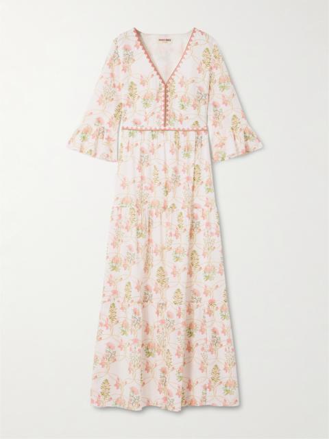 EMPORIO SIRENUSE Bella Floral-print Cotton Midi Dress