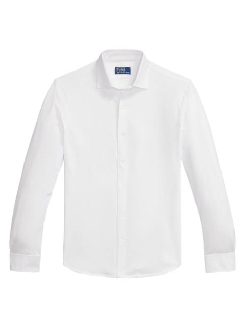 Polo Ralph Lauren Men's Lux Micro Piqué-Knit Cotton Shirt - White