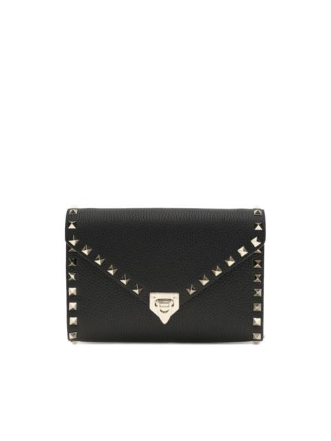 Valentino small Rockstud leather chain wallet