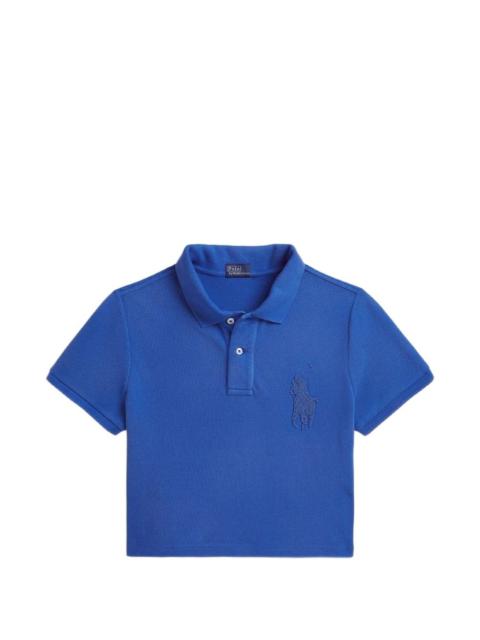 Polo Ralph Lauren cropped piqué polo shirt