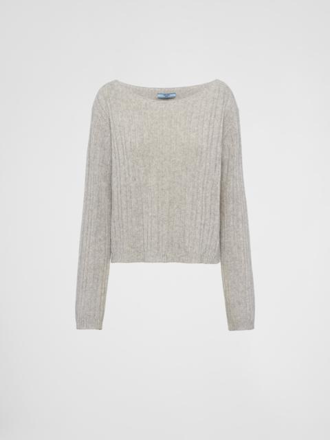 Prada Wool and cashmere boat-neck sweater