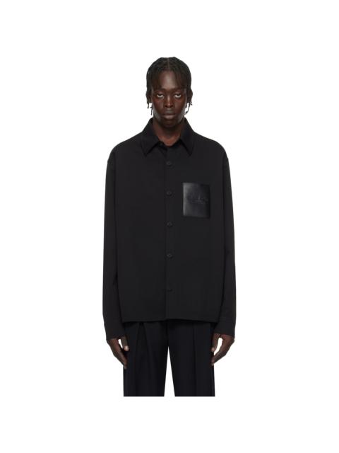 Balmain Black Couture Label Shirt