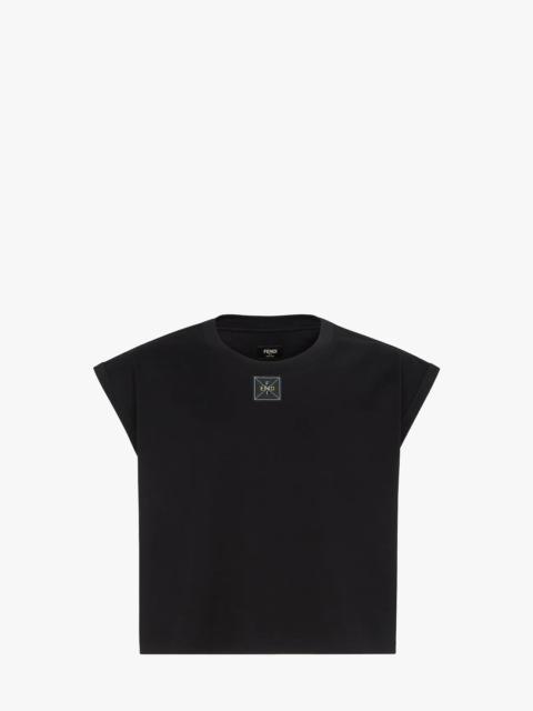 FENDI Black cotton T-shirt