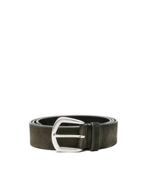 OFFICINE CREATIVE suede buckle belt